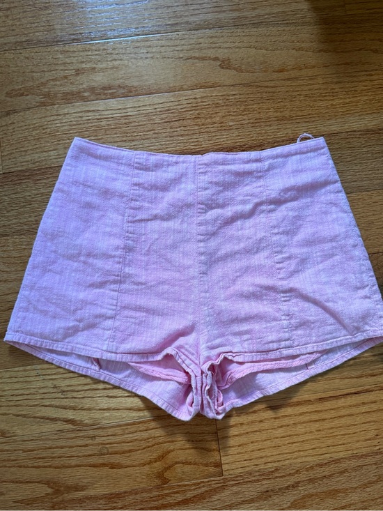 The Impeccable Pig Pants - The Impeccable Pig Light Pink High-Waist Women’s Shorts